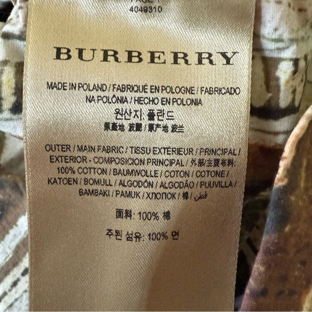 Burberry Off the Shoulder Faces Shirt Top Women’s 8 - Picture 14 of 14